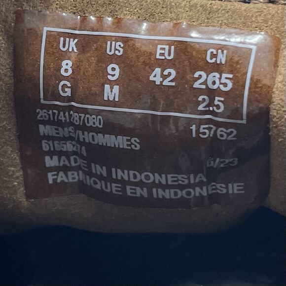 Clarks Collection Barnes Mid Boots Black Suede Mens Size 9 Moc Toe Lace Up - Picture 9 of 11